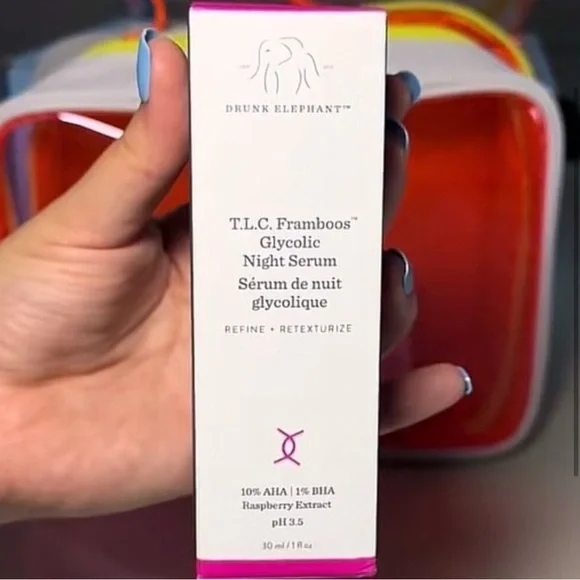 Drunk Elephant T.L.C. Framboos GlycolicNight Serum new in box